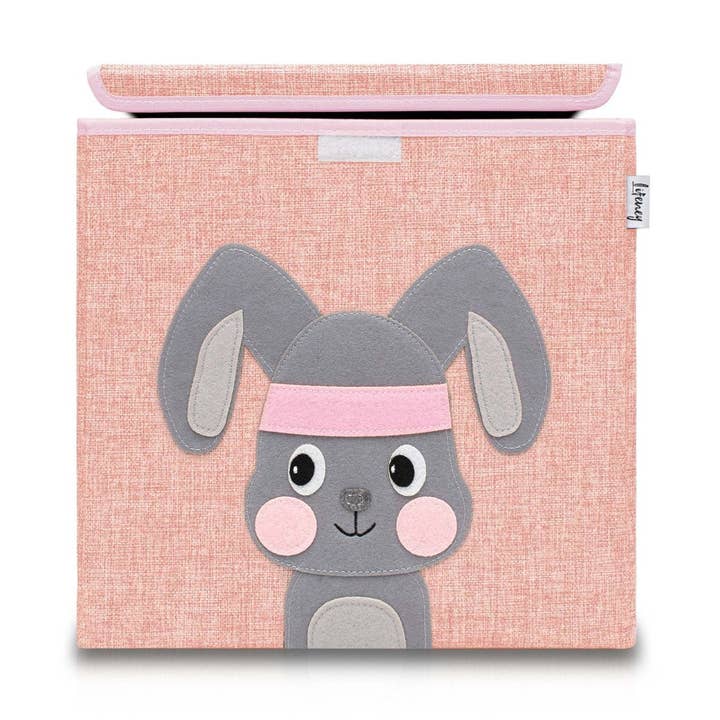Children's fabric storage box "rabbit" with lid, compatible with Ikea Kallax Lifeney for wholesale by Zenker