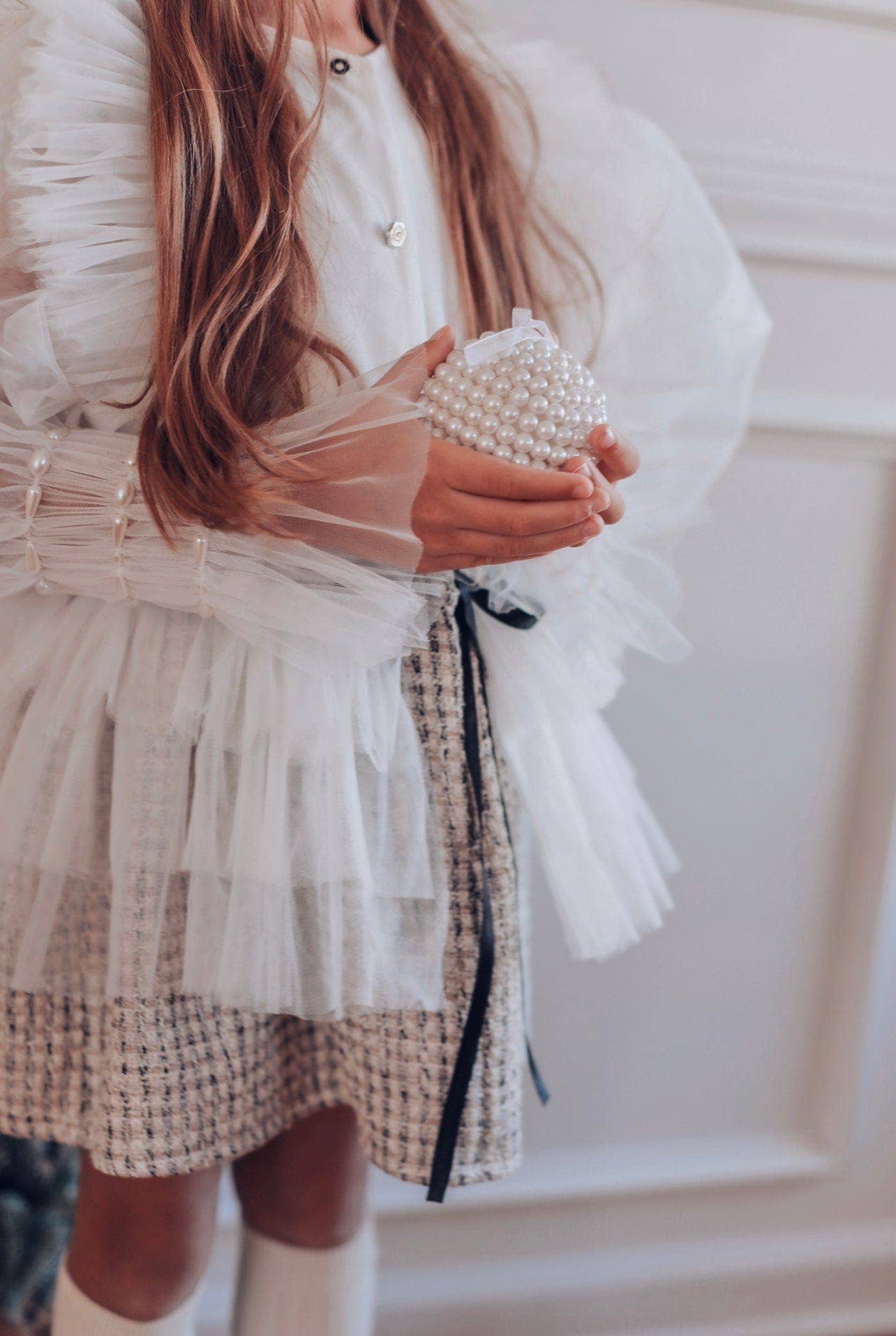 Petite Maison Kids - Venta al por mayor Vestido - Niños - Conjunto de blusa y falda Vera Tweed4