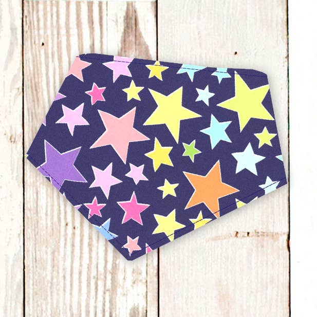 Star Struck Dog Bandana (Snap-on, 3 sizes available) for wholesale by BibbyBubby
