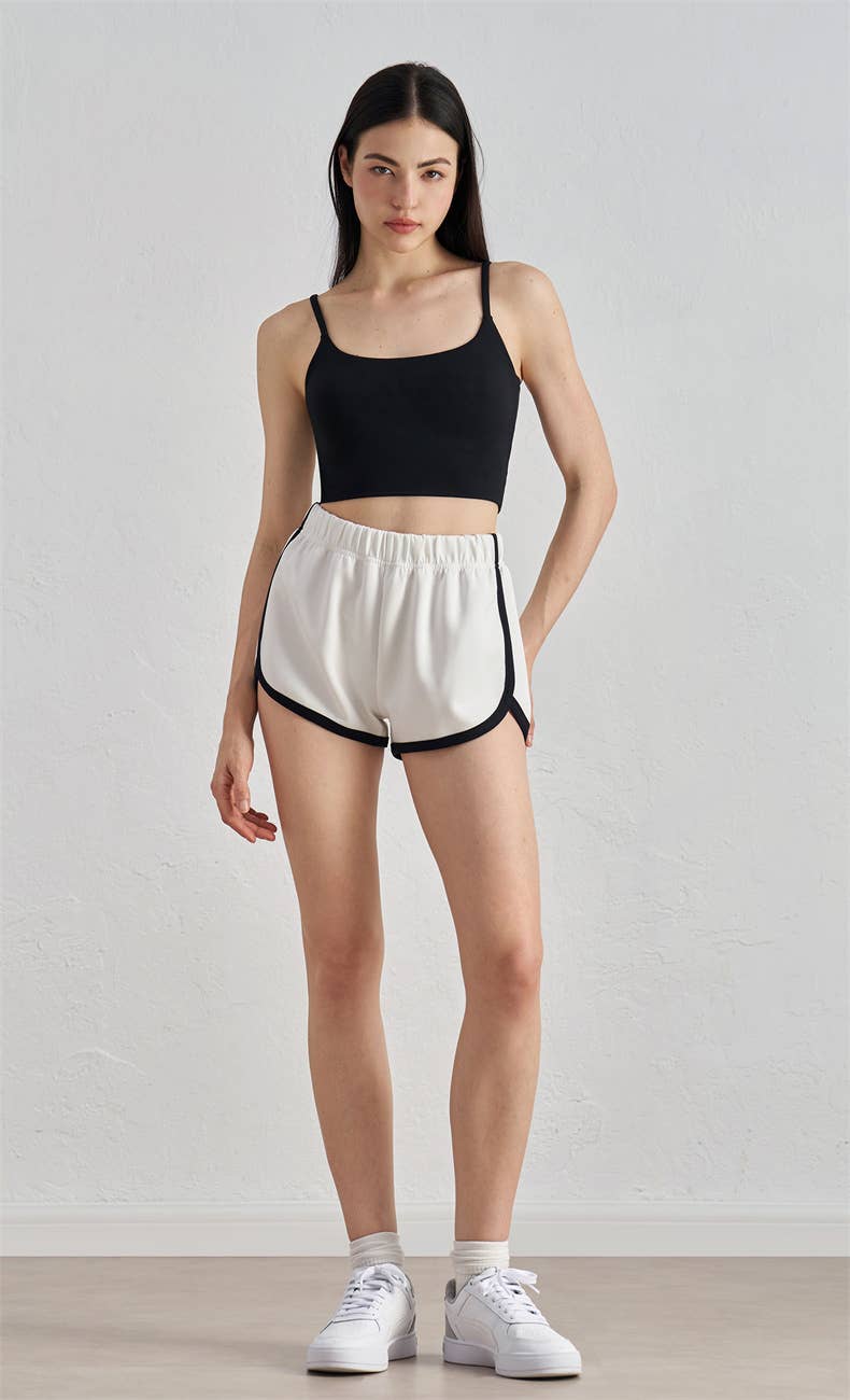 91thelabel - Wholesale Athletic Shorts - Women's - Regan Color Contrast Running Short0