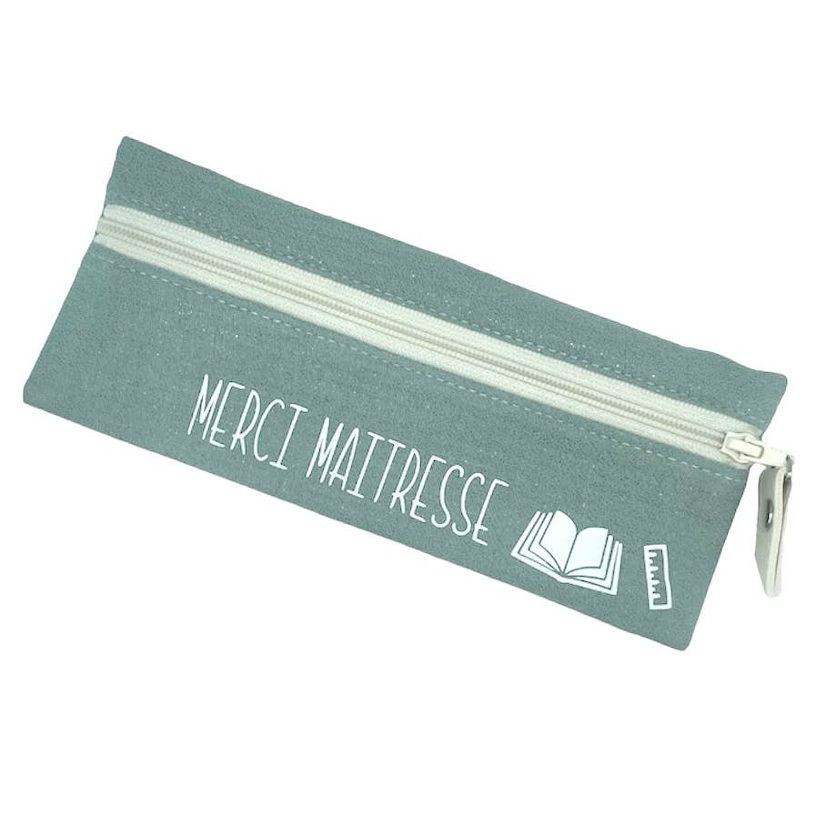 Emmanuel Création - Wholesale Pouch - Women's - Universal case, “Merci Maitresse” Scintillant celadon0