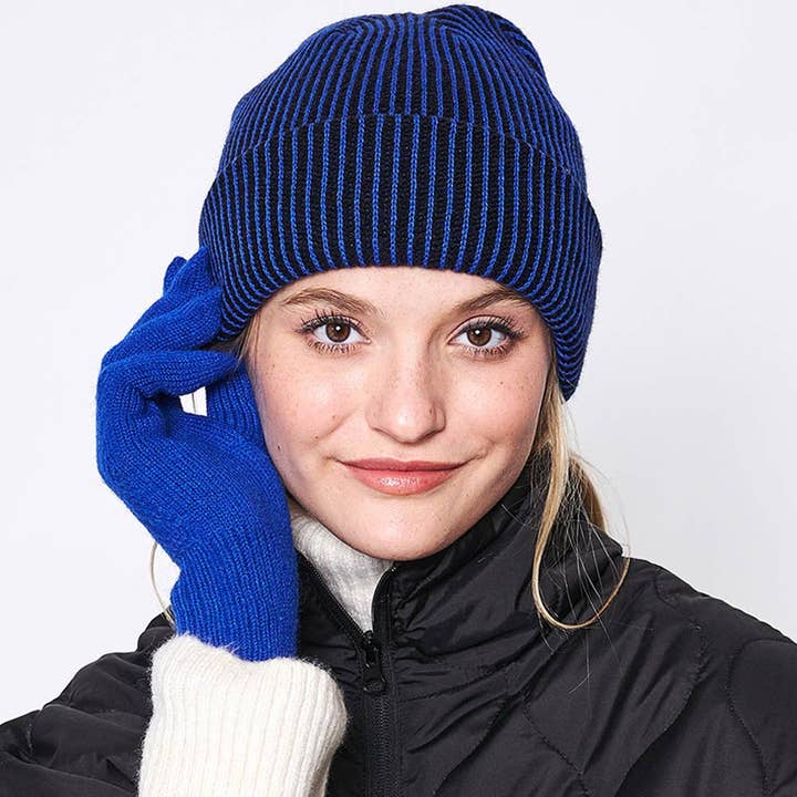 Woven Two Tone Beanie Hat
for wholesale by Sensibling Corp.