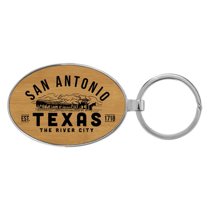 San Antonio Texas Key Tag for wholesale by Made in Texas Co.