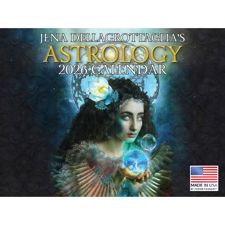 Zodiac Astrology Calendar 2026 Monthly Wall by Jena DellaGrottaglia for wholesale by 2026 Calendars