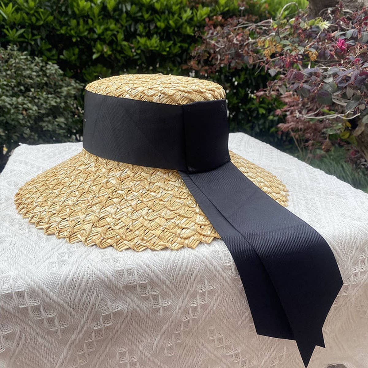 ACCITY - Wholesale Straw Hat - Women's - LARGE BRIM STRAW HATS FOR WOMENS BEACHWEAR_CWAH11573