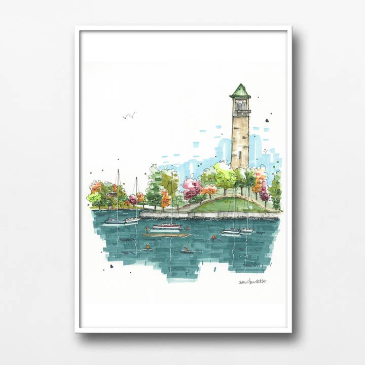 Sir Sandford Fleming Park, The Dingle, Halifax for wholesale by Downtown Sketcher