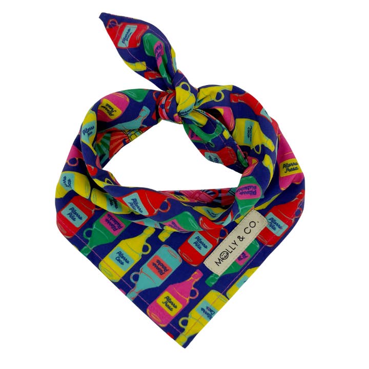 Bandana réversible pour chien - Café con Pitorro pour la vente par Molly & Co.