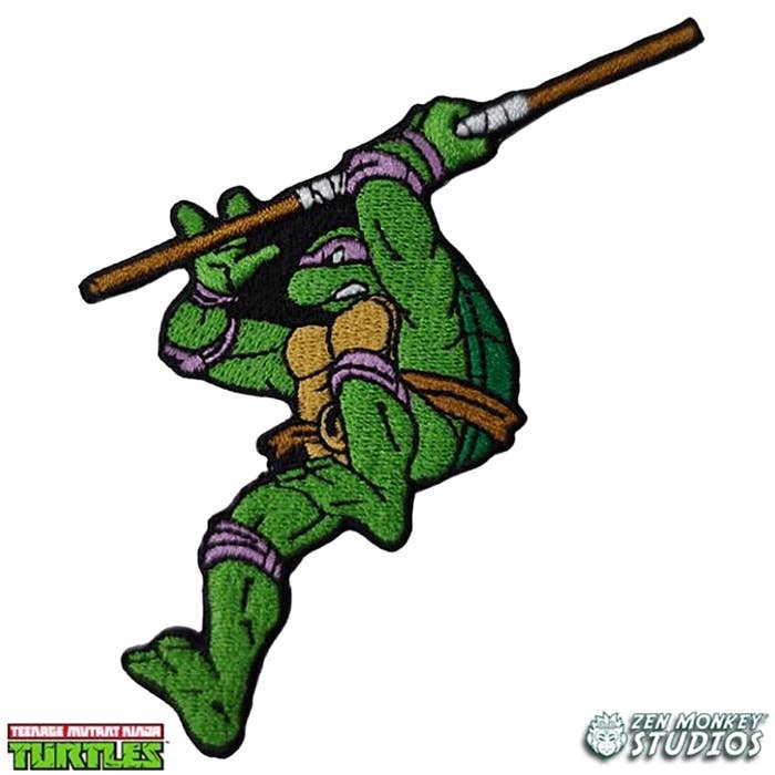 Zen Monkey Studios - Vente Écusson - Leaping Donatello (Patch Ver.) - TMNT Patch