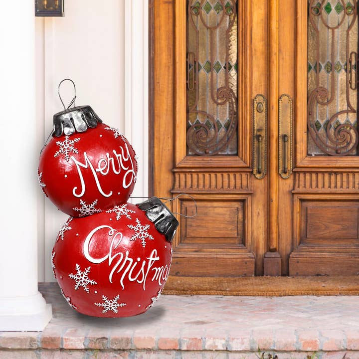 Alpine Corporation - Wholesale Christmas Decoration - Alpine Merry Christmas Ornaments w Color Changing LED Lights