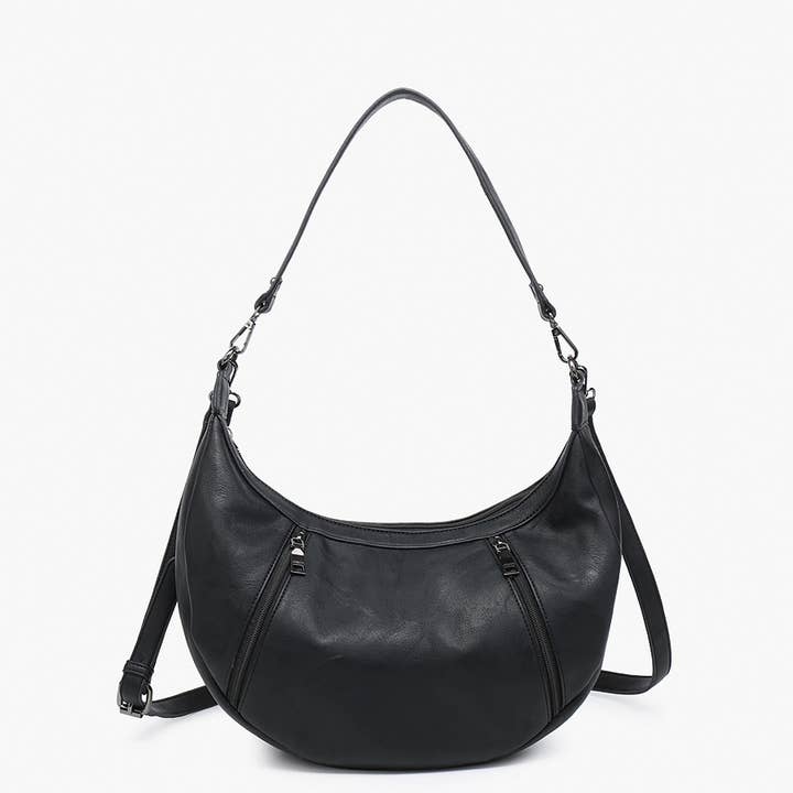 Jen & Co. - Venta al por mayor Bolso con correa - Mujer - Bolso de hombro Lee Slouchy M2509 con compartimentos dobles con cremallera