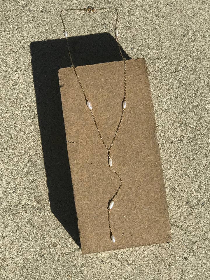 Seed Y-Necklace for wholesale by Marida Jewelry