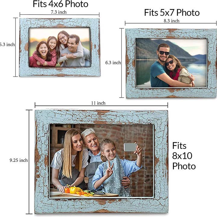 REMOVED BRAND - Wholesale Picture frame - Farmhouse Picture Frames Distressed Wood Rustic Picture Fram