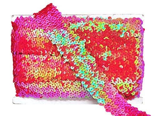 Mandala Crafts – Engroshandel Håndværk forsyninger – Mandala Håndværk Elastisk Paillet, Flad Glitter Stretch Bling Paillette Stof Bånd, Metallisk Applikation Trim Blonder til Kjole Pynt, Pandebånd55