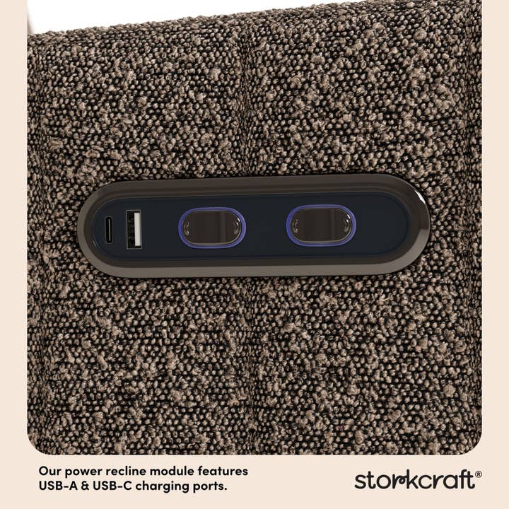 Storkcraft - Wholesale Chair - Storkcraft® Kyoto Deluxe Extra-Wide Nursery Power Recliner Swivel Glider38