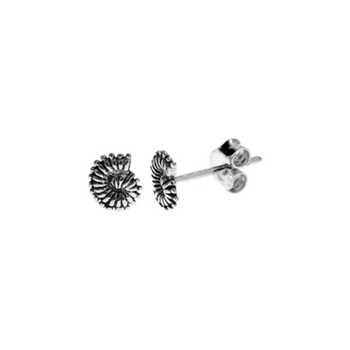 Kali Ma Designs - Sterling Silver Jewellery – wholesale Stud/post earrings – Mila ammonite fossil studs