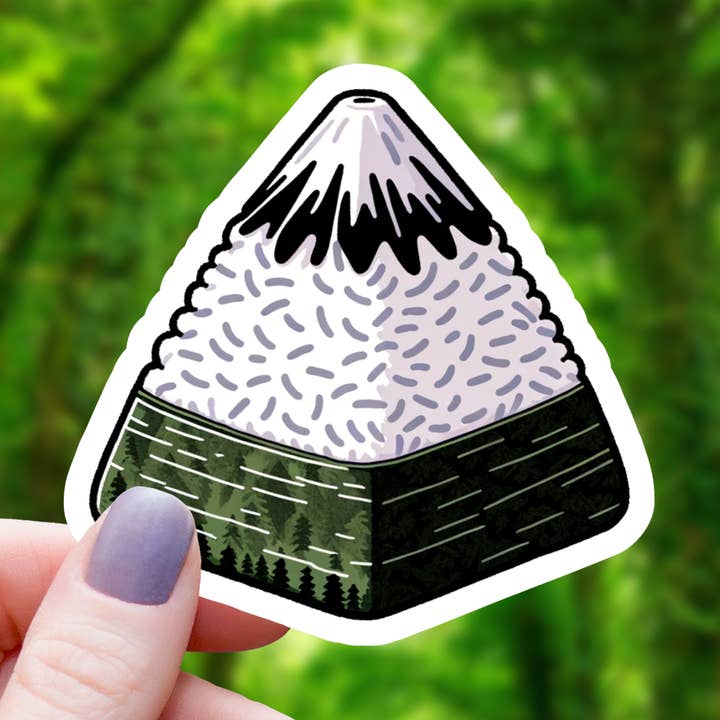 Sushi Mount Fuji Sticker - 3" for wholesale by Mimic Gaming Co