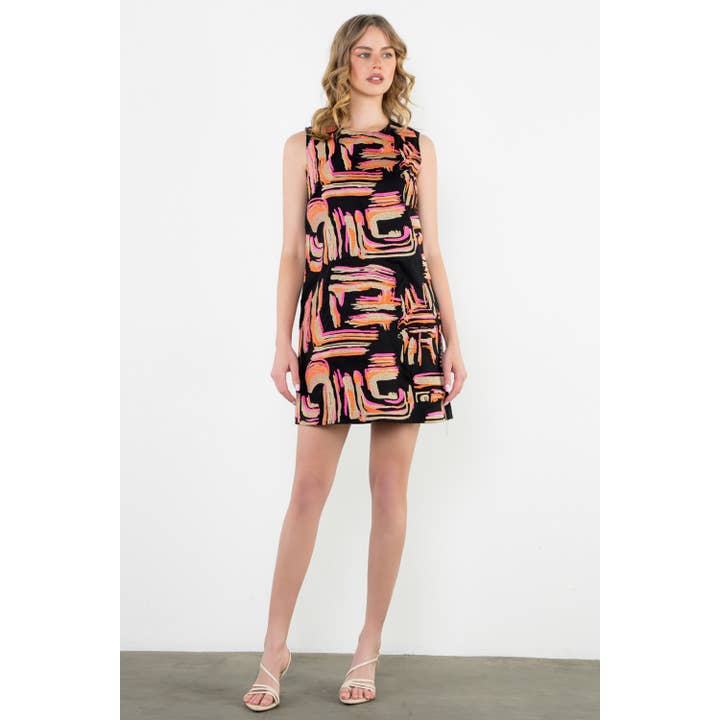 Robe sans manches avec détails brodés pour la vente par THML