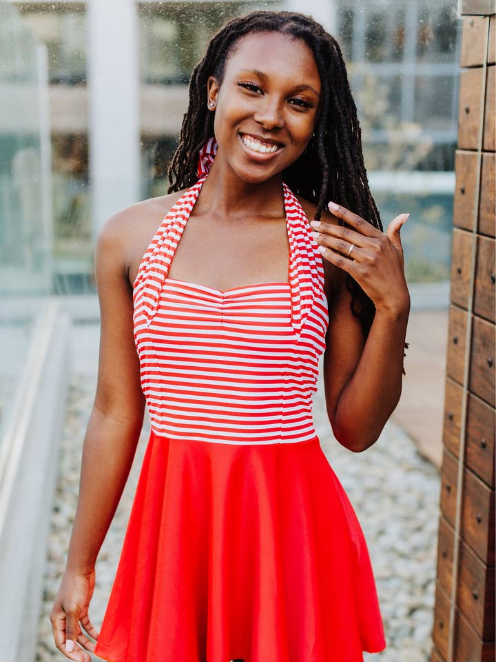 marie in rosso/bianco a righe per la vendita all'ingrosso da parte di Jessica Rey