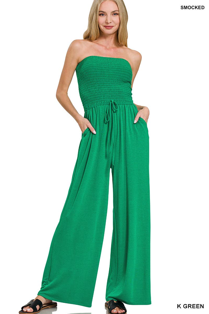 Vanilla Monkey - Wholesale Jumpsuit - Women's - Smocked Tube Top Jumpsuit6