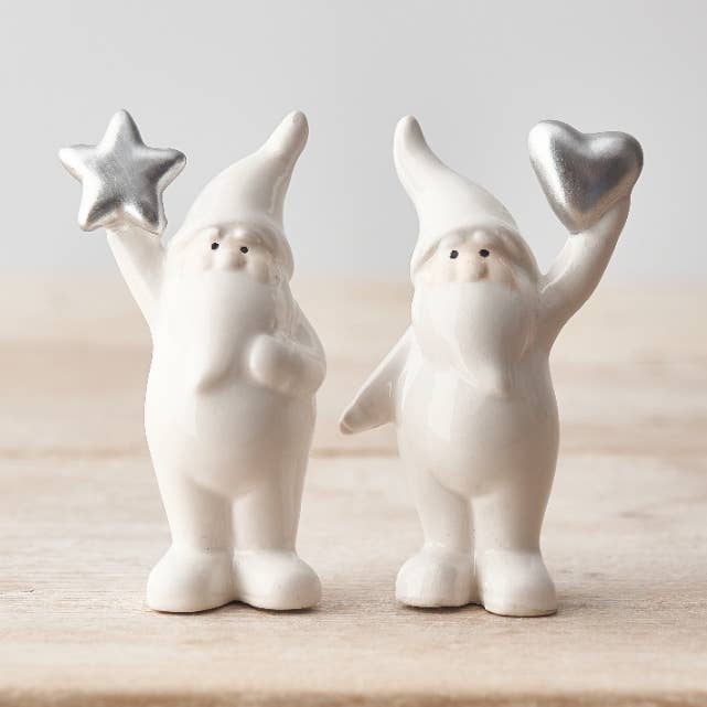 Ornamento assortito di Babbo Natale, 8,5 cm per la vendita all'ingrosso da parte di Gainsborough Giftware x Portland Living