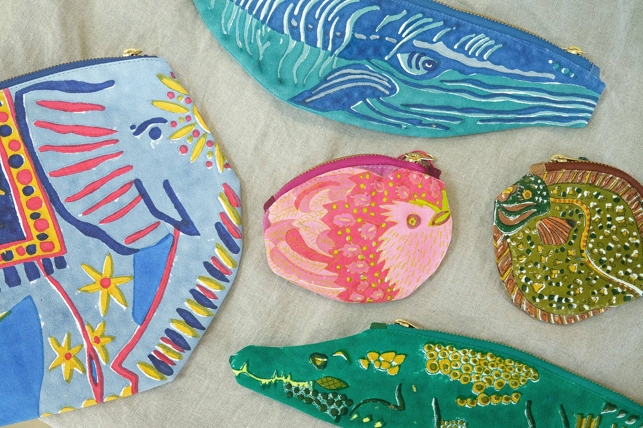 East End Press - Wholesale Pencil Case/Pouch - UK/EU: Whale Fabric Case2