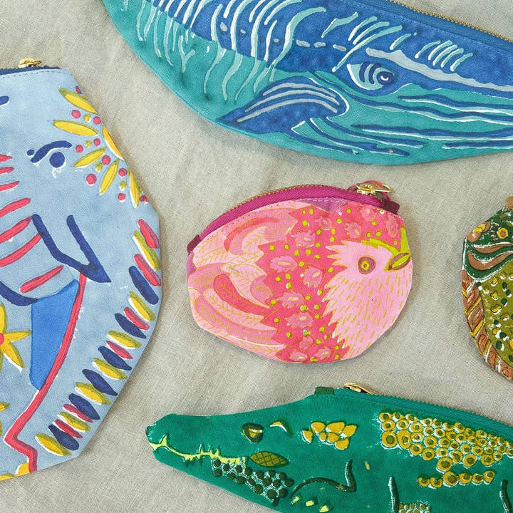 East End Press - Wholesale Pencil Case/Pouch - Whale Fabric Case2