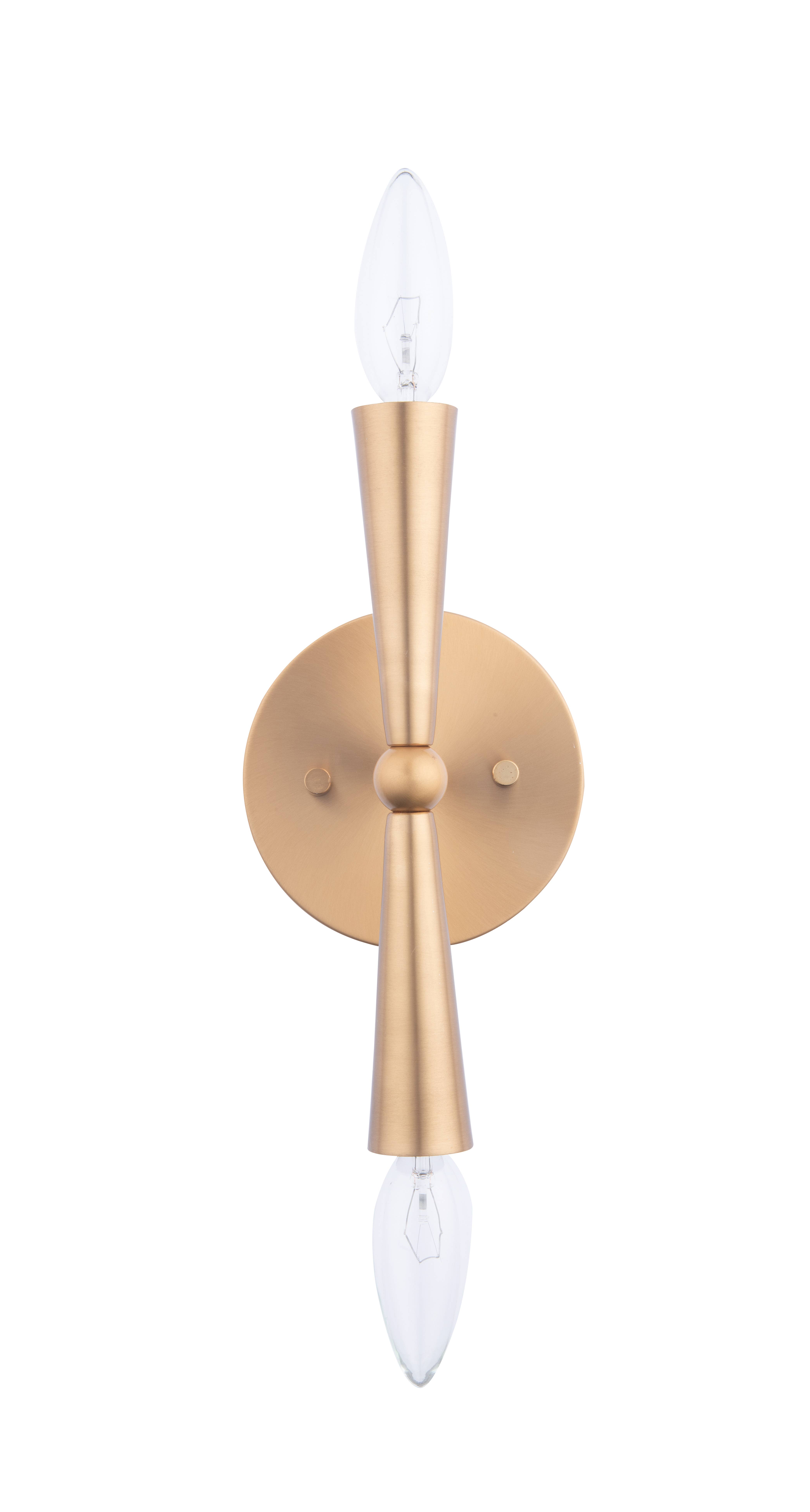 Brio Lighting - Wholesale Sconce - Sale - Mizu MidCentury Modern Gold 2-Light Wall Sconce Light9