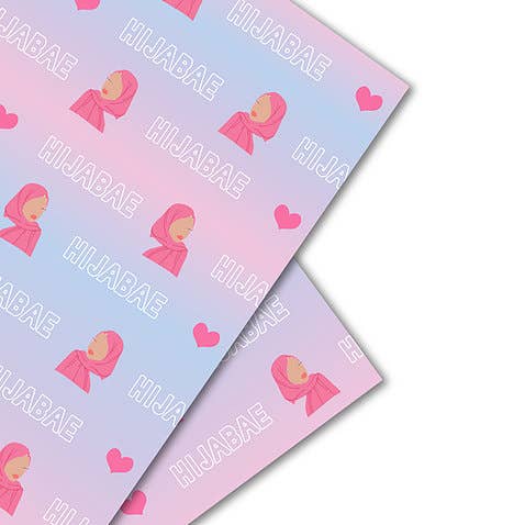 Papier cadeau Ombre Hijabae pour la vente par Studio Saba