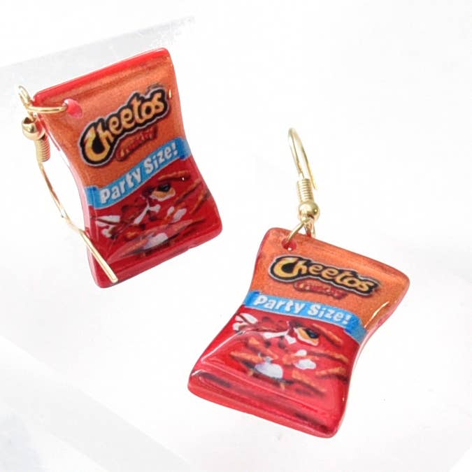 Cheetos Chips Earrings for wholesale by Chiffonier