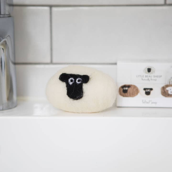 LITTLE BEAU SHEEP - Wholesale Bar Soap - Suffolk Sheep Felted Soap - Little Beau Sheep1