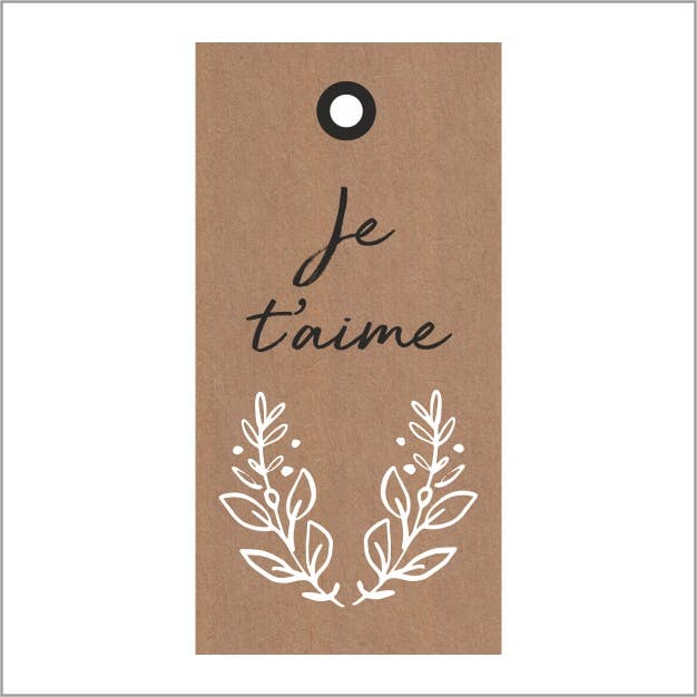 Gift cards — 20 pieces — Je T'Aime for wholesale by Mini Art Products