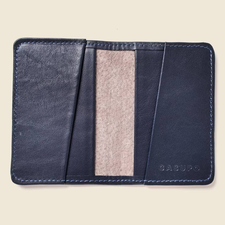 Compact Bifold with RFID Protection - Navy for wholesale by CASUPO