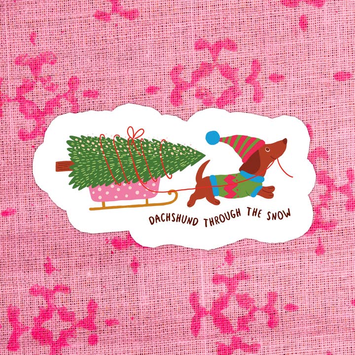 Stickers+ X Ashley Bexar - Wholesale Sticker - Christmas Winter Holiday Dog Waterproof Vinyl Sticker