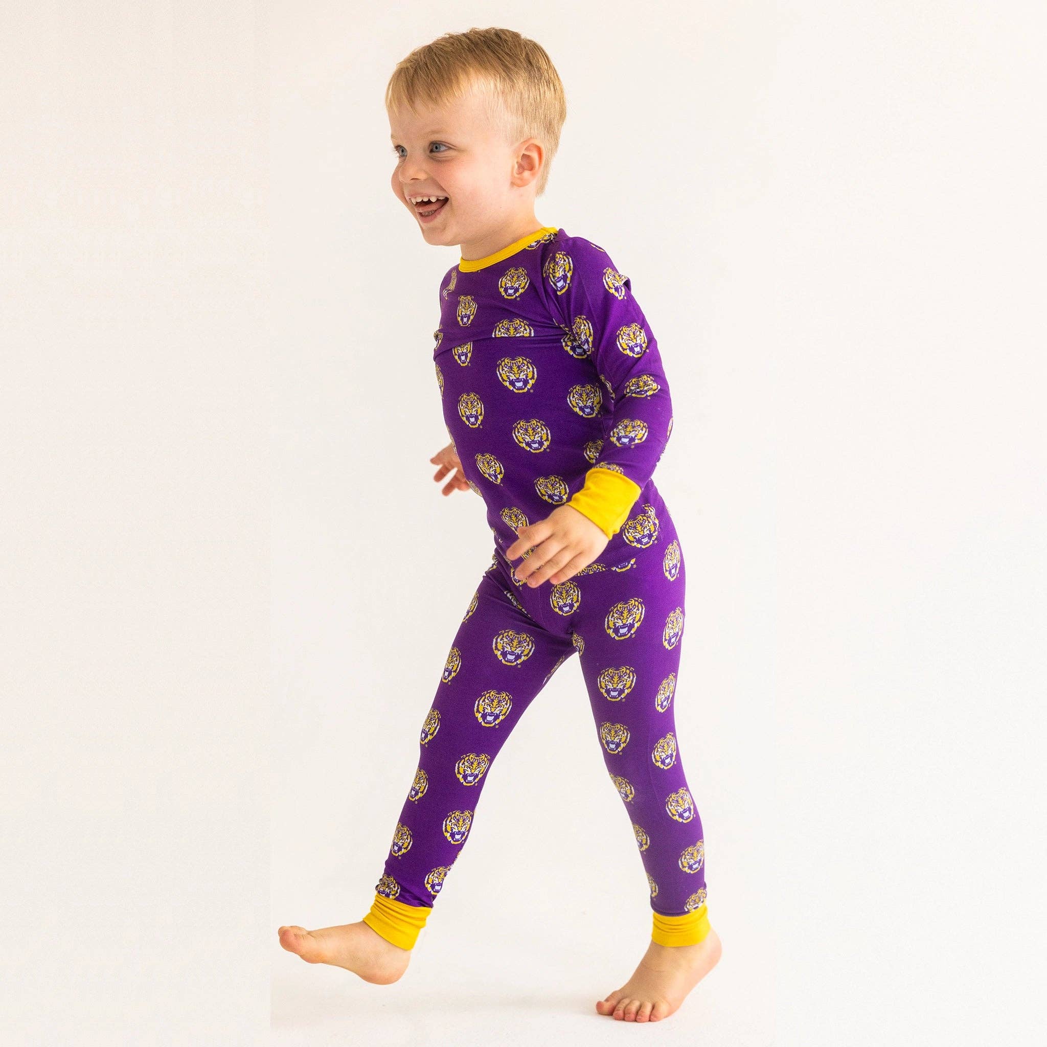 Tailgate Tikes - Wholesale Sleepwear Set - Kids - LSU TIgers Two-Piece Pajama Set1
