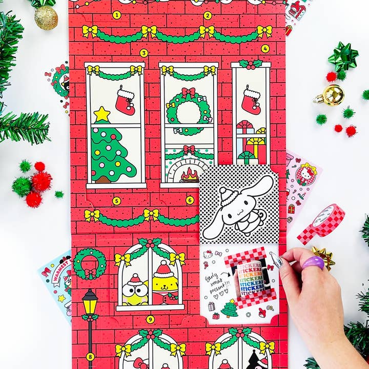 Pipsticks - Wholesale Advent Calendar - Hello Kitty And Friends Christmas Sticker Advent5