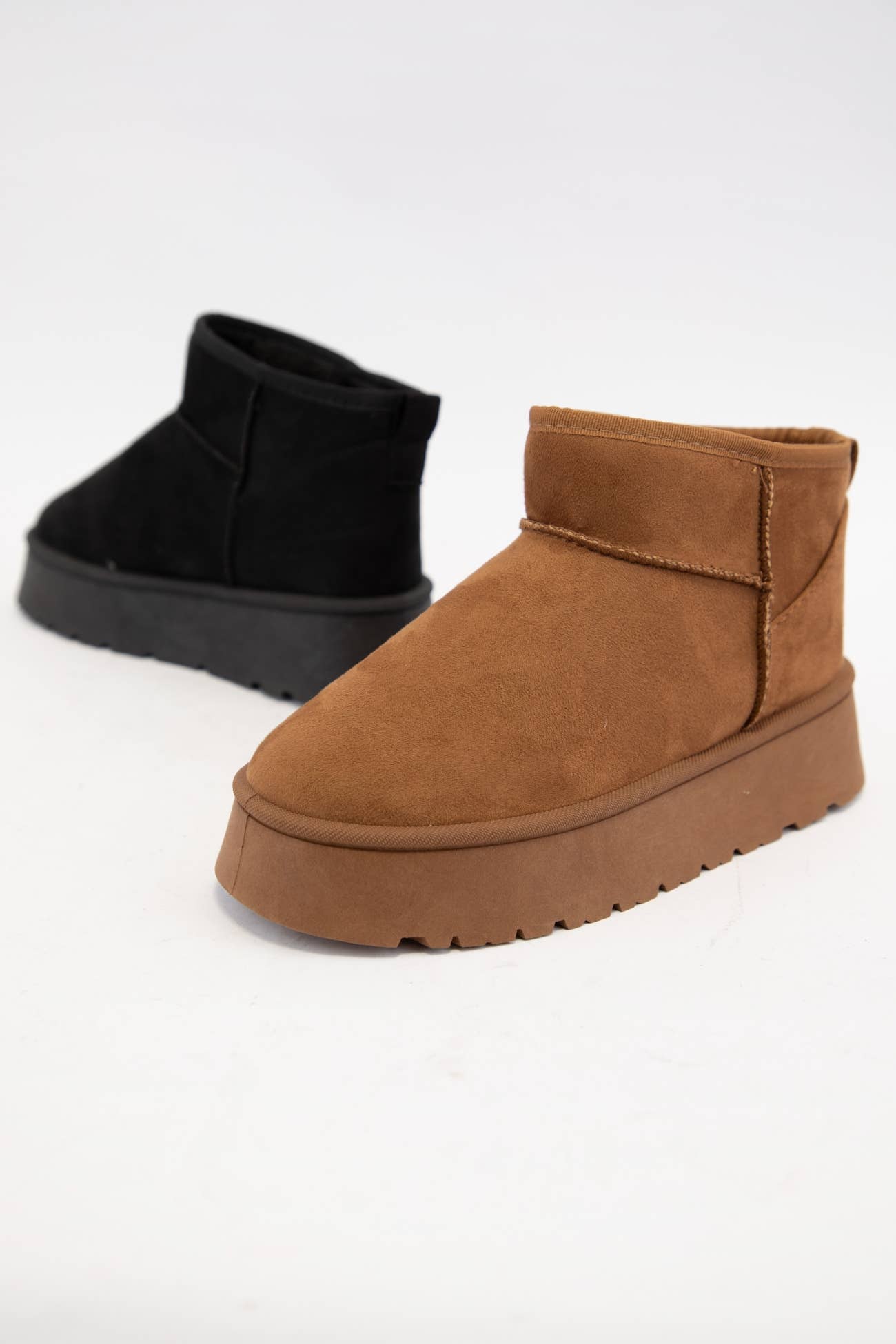 CCOCCI - Wholesale Booties - Women's - OAKLEE-01 PLATFORM MINI ANKLE SHERPA BOOTS7