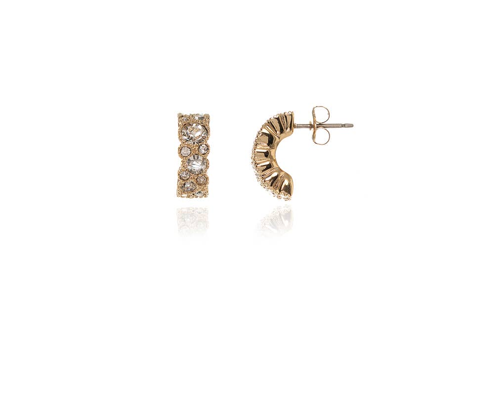 Cachet London – wholesale Stud/post earrings – Cachet Halia Earrings 10mm  18ct Gold Plated0