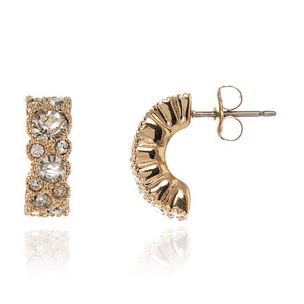 Cachet Halia Earrings 10mm 18ct Gold Plated for wholesale by Cachet London