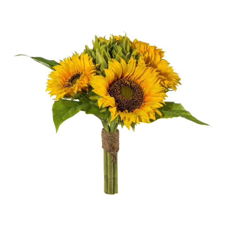 GASPER GmbH - Wholesale Artificial Flowers - Sunflower bouquet, 35cm, yellow
