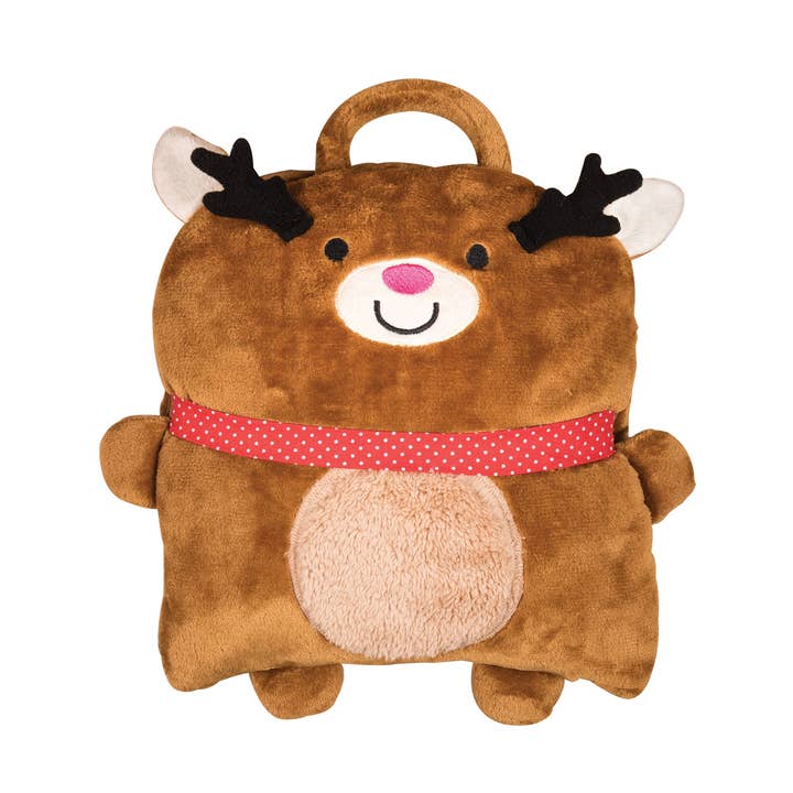 SALE Christmas Reindeer Pillow 39" x 47" Throw Blanket for wholesale by C&F Home