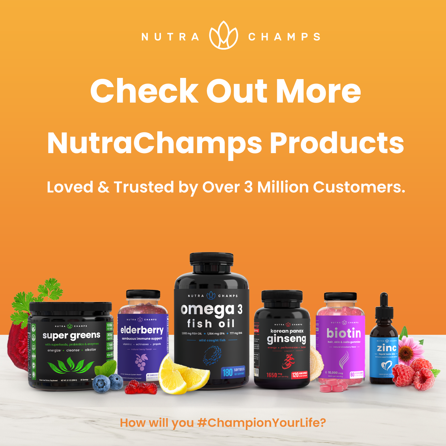 NutraChamps - Wholesale Oral Supplement/Vitamin - Kid's Multivitamin Gummies - Vitamins A, B, C, D3 and more7