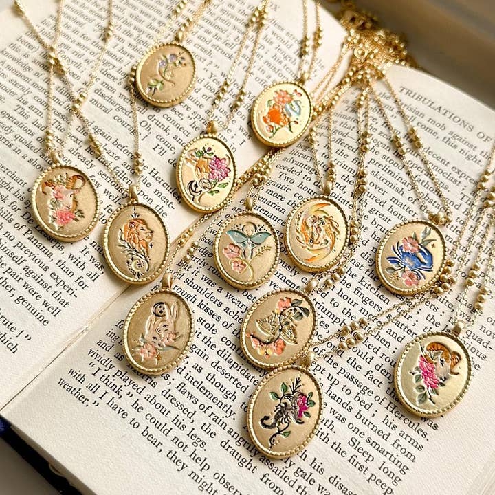 Fable England – Engroshandel Halskæde med vedhæng – FABLE Zodiac halskæde - Stenbukken