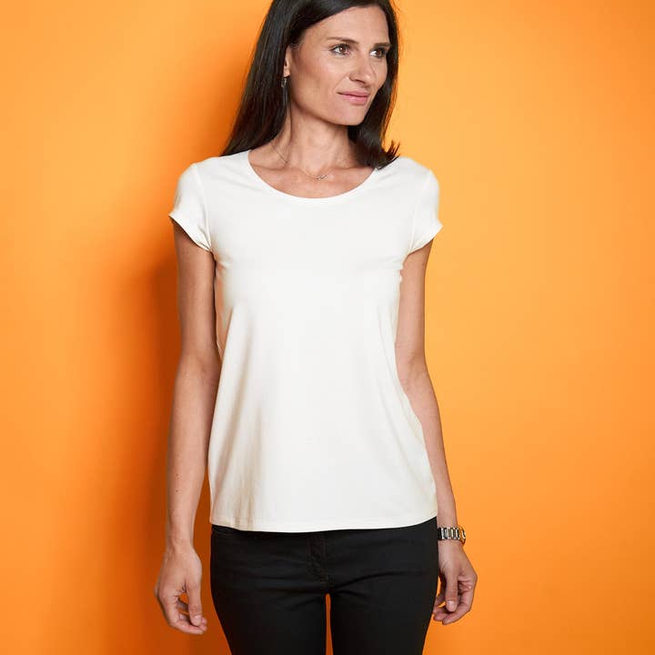 Camiseta Seidel Basic en blanco roto para venta al por mayor de Friedrich Seidel GmbH