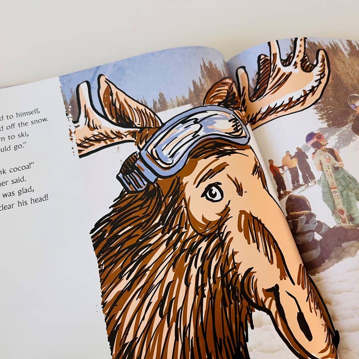 Gilbert The Moose - Rick Pieros Photography - Vendita all'ingrosso Libro per l'infanzia (3-5) - Gilbert l'Alce Impara a Sciare - Libro per bambini6