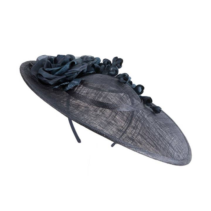 Max Alexander by Cupids Millinery Melbourne - Wholesale Fascinator hat – Women's - Large sinamay fascinator hat with flowers by Max Alexander7