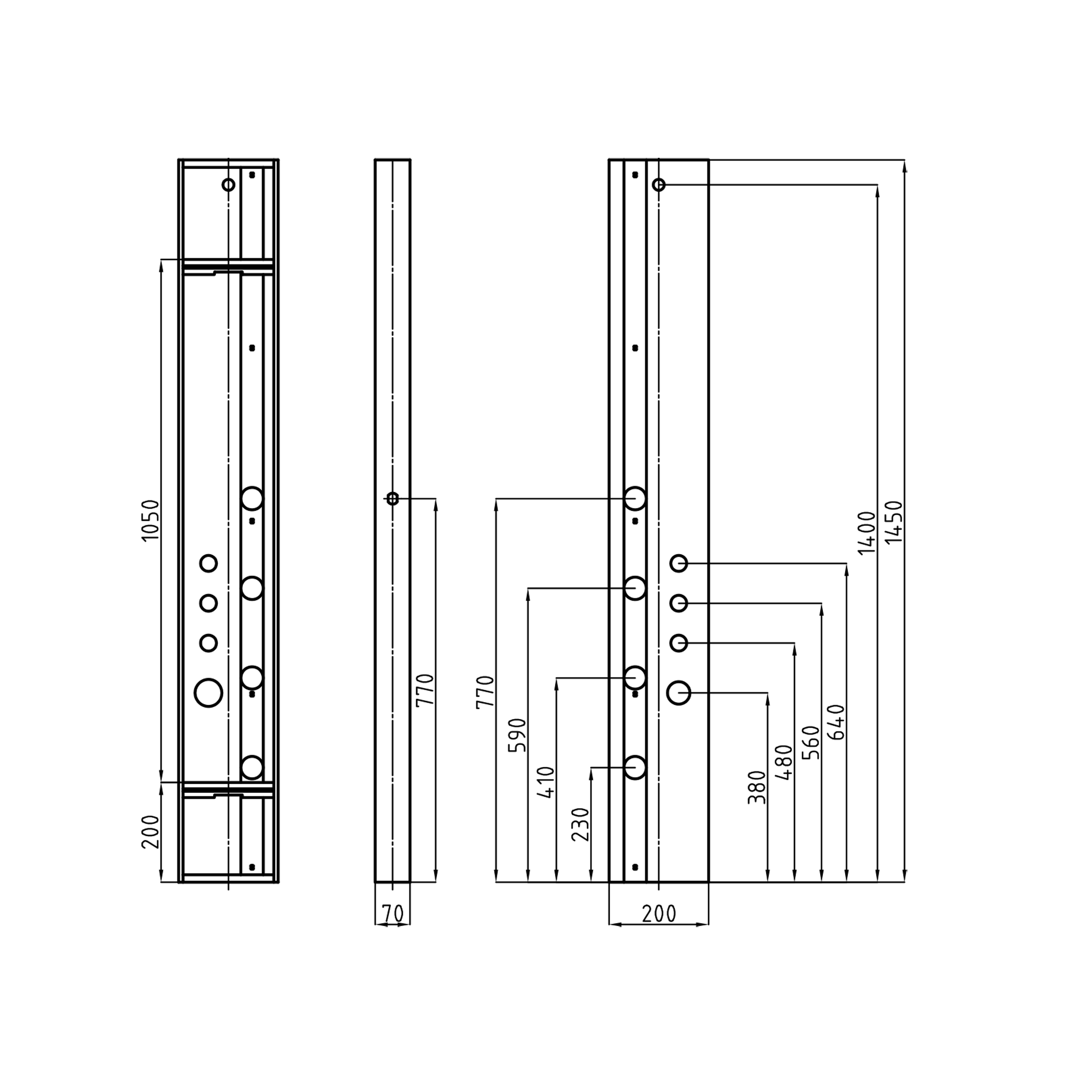 Stilform Handels GmbH - Wholesale Shower Head - XXL shower panel in matt black with thermostat and real bamboo insert1