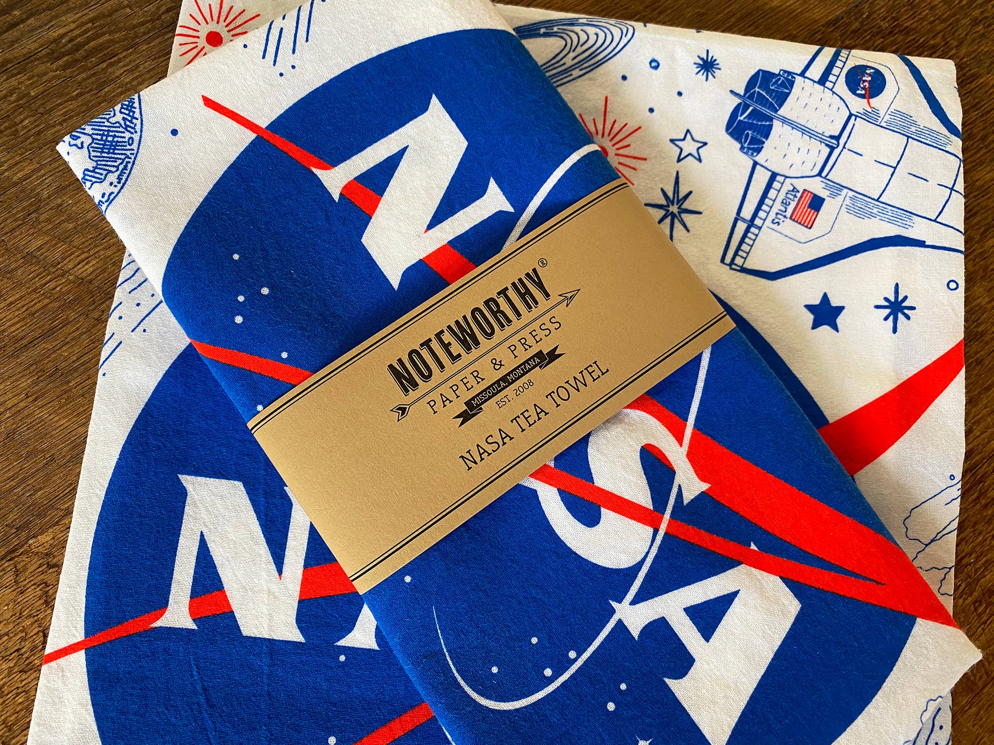 Noteworthy Paper & Press - Wholesale Tea Towel - NASA Tea Towel3