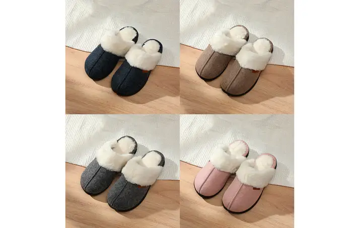 Roxoni - Wholesale Slippers - Women's - Roxoni Women's Winter House Fuzzy Fluffy Furry Cozy Clog Sli5