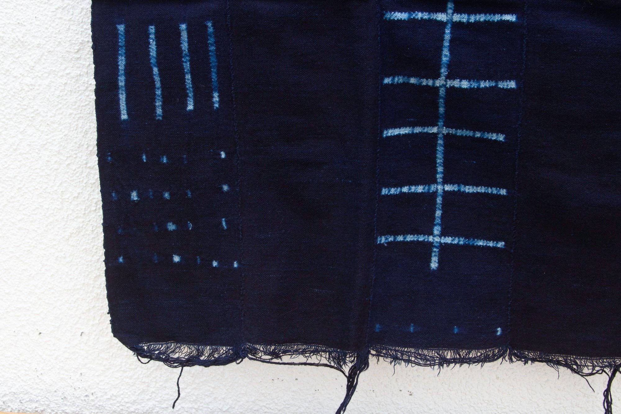 De-cor - Wholesale Throw blanket - Maji Indigo Mud Cloth2