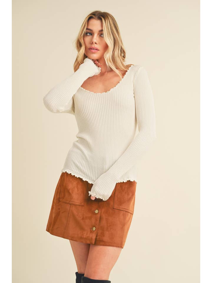 AEMI + CO - Wholesale Knit Sweater - Women's - 3105DN Adalie Knit Sweater112